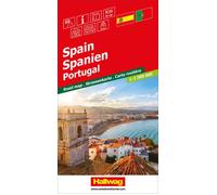 Carte routière - Espagne & Portugal | Hallwag