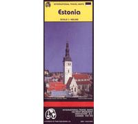 Carte routière : Estonie - Estonia (en anglais)