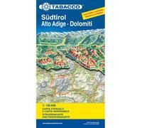 Carte routière et panoramique - Tyrol du Sud, Haut Adige & Dolomites | Tabacco