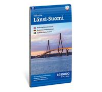 Carte routière et touristique - Finlande occidentale | Calazo - 1:350 000