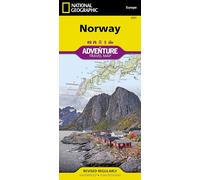 Carte routière et touristique - Norvège | National Geographic