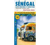 Carte routière et touristique - Sénégal 2025 | Laure Kane