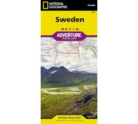 Carte routière et touristique - Suède | National Geographic