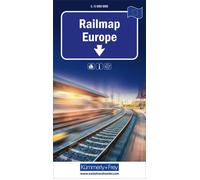 Carte routière - Europe : chemins de fer | Kümmerly & Frey