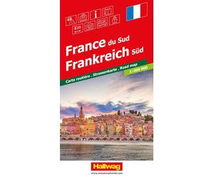 Carte routière - France du Sud | Hallwag