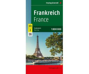 Carte routière - France (impression recto-verso) | Freytag & Berndt