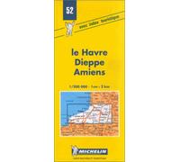 Carte routière : France - Le Havre - Dieppe - Amiens, 52, 1/200000