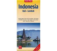 Carte routière imperméable - Bali et Lombok (Indonésie) | Nelles Map