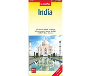 Carte routière imperméable - Inde | Nelles Map