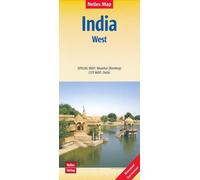 Carte routière imperméable - Inde Ouest | Nelles Map