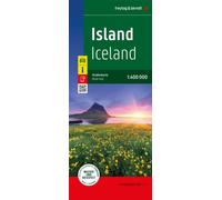 Carte routière imperméable - Islande (impression recto-verso) | Freytag & Berndt