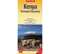 Carte routière imperméable - Kenya & Parc Serengeti (Tanzanie) | Nelles Map