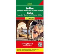 Carte routière - Inde, Nepal, Bangladesh | Freytag & Berndt