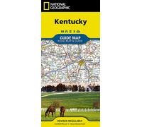 National Geographic – Carte du Kentucky – routière et guide