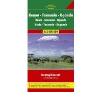 Carte routière : Kenya, Tanzania, Uganda