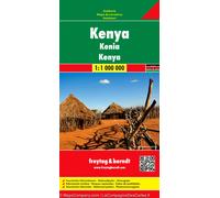 Carte routière - Kenya VERSION MURALE ET PLASTIFIEE | Freytag & Berndt