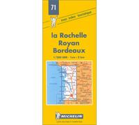 Carte routière : La Rochelle - Royan - Bordeaux, 71, 1/200000