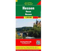 Carte routière - Land de Hesse (Allemagne) | Freytag & Berndt