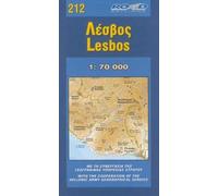 Carte routière : Lesbos, N° 212 (en anglais)