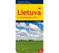 Carte routière - Lituanie et Kaliningrad | Jana Seta