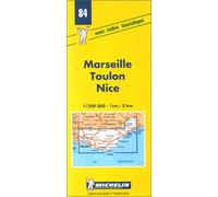 Carte routière : Marseille - Toulon - Nice, 84, 1/200000