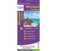 Carte routière - Mexique, incluant le Yucatan | IGN