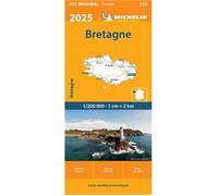 Carte Routière - MICHELIN - Bretagne 2025 - Échelle 1/200 000 - Indications de Services - Itinéraires Conseillés