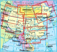 Carte routière - Mongolie | Gizi Map