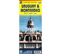 Carte routière : Montevideo - Uruguay (en anglais)