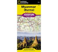 Carte routière - Myanmar | National Geographic
