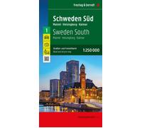 Carte routière n° 1 - Suède Sud (Malmö, Helsingborg, Kalmar) | Freytag & Berndt
