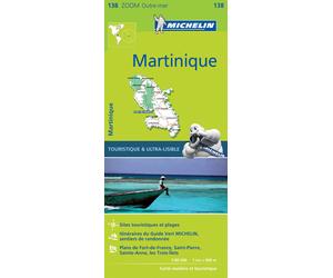 Carte routière n° 138 - Martinique | Michelin - Zoom Outre-mer