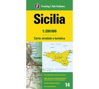 Carte routière n° 14 - Sicile | Touring Club Italiano-1/200 000