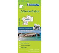 Carte routière n° 141 - Côte de Galice | Michelin - Zoom Espagne