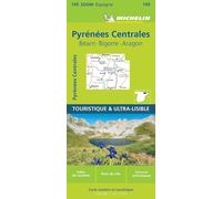 Carte routière n° 145 - Pyrénées Centrales (Béarn, Bigorre, Aragon) | Michelin - Zoom Espagne