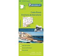 Carte routière n° 147 - Costa Brava & Environs de Barcelone | Michelin - Zoom Espagne