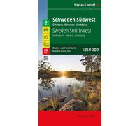 Carte routière n° 2 - Suède Sud-Ouest (Göteborg, Vänern, Karlstad) | Freytag & Berndt