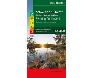 Carte routière n° 2 - Suède Sud-Ouest (Göteborg, Vänern, Karlstad) | Freytag & Berndt