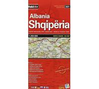 Carte routière n° 301 - Albanie | Vektor