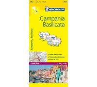 Carte routière n° 362 - Campanie et Basilicate (sud de l'Italie) | Michelin