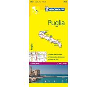 Collectif – Carte départementale Puglia – Échelle 1:200 000 – Broché – Michelin