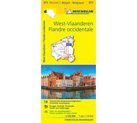 Carte routière n° 371 - Flandre Occidentale | Michelin