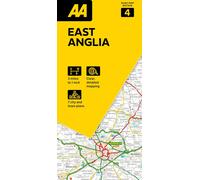 Carte routière n° 4 - Angleterre Est | AA Publishing
