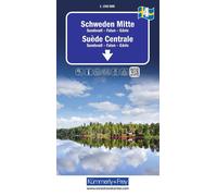 Carte routière n° 4 - Suède Centrale (Gävle, Sundsvall, Mora) | Kümmerly & Frey