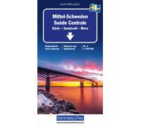 Carte routière n° 4 - Suède Centrale (Gävle, Sundsvall, Mora) | Kümmerly & Frey
