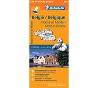 Carte routière n° 533 - Belgique Nord et Centre | Michelin