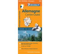 Carte routière n° 543 - Allemagne Centre-Ouest | Michelin