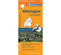 Carte routière n° 545 - Allemagne Sud-Ouest | Michelin