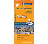 Carte routière n° 572 - Espagne nord-est (Asturies, Cantabrie) | Michelin