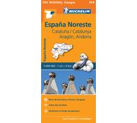 Carte routière n° 574 - Espagne nord-est (Catalogne, Aragon, Andorre) | Michelin